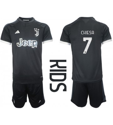Juventus Federico Chiesa #7 Replica Third Stadium Kit for Kids 2023-24 Short Sleeve (+ pants)